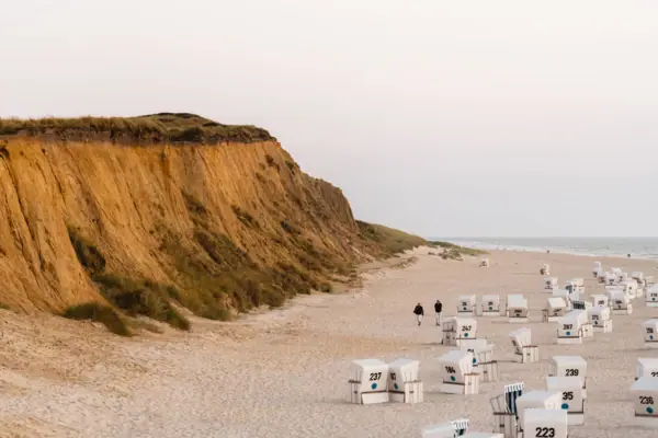 The Rote Kliff is one of the most beautiful beaches on Sylt.