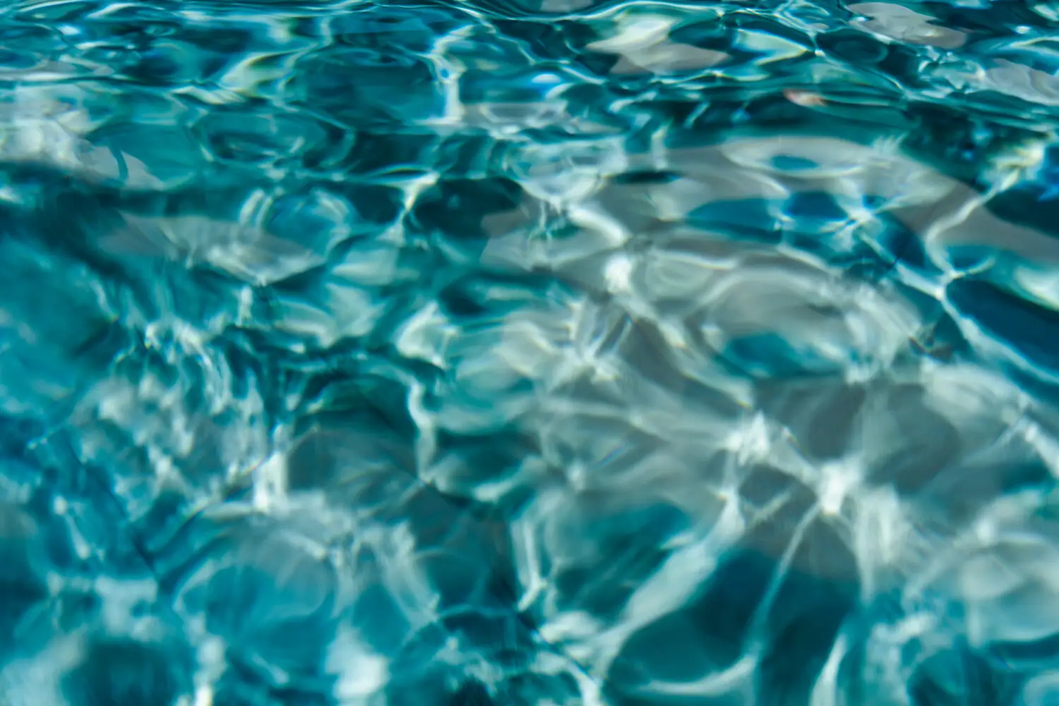 Close-up of aqua fluid.