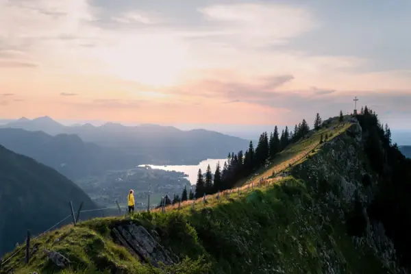 Mountain view of Lake Tegernsee 
