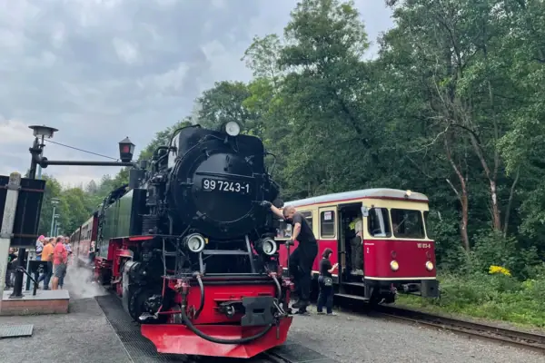 The Harz Narrow-Gauge Railway in Wernigerode.