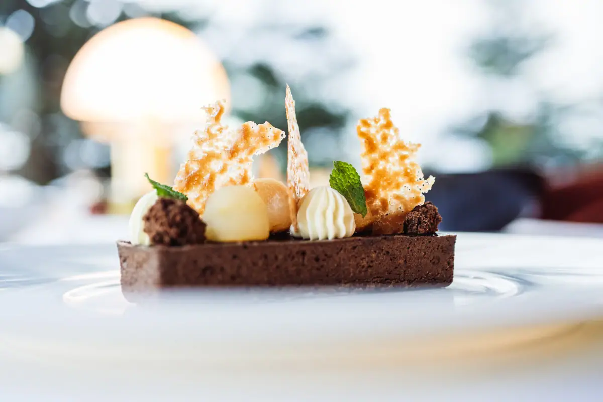 Close-up of pastries on a plate