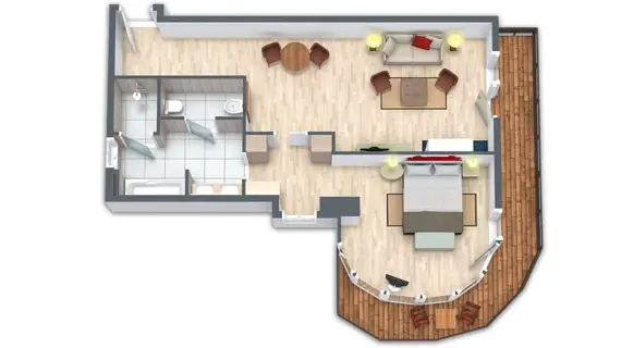 Floor plan of the Ifensuite