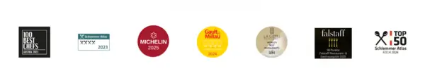 Listing of some logos of restaurant awards