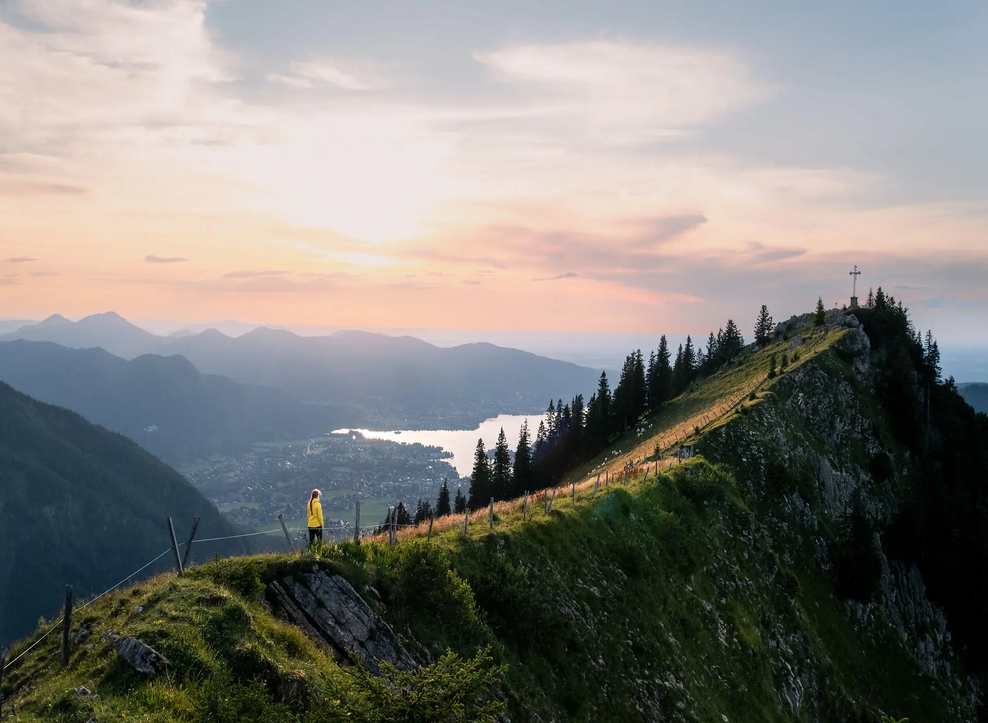 Mountain view of Lake Tegernsee 